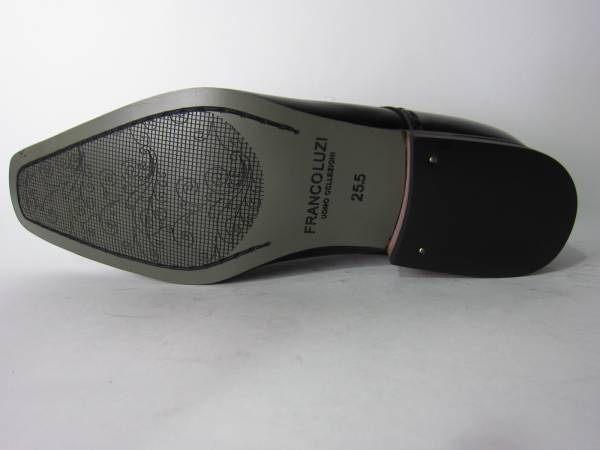 新品未使用★本革ロングノーズ紐一文字ビジネスシューズ革靴26.5