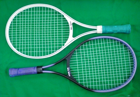 中古MizunoショートテニスラケットMX-500 2本+スポンジボール6個