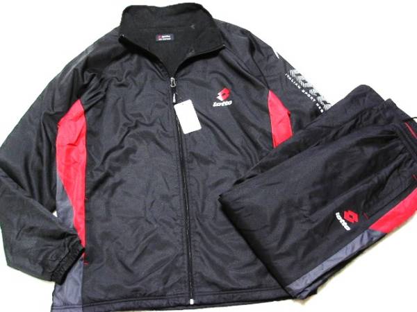 3L■新品■a53★lottoセットアップウィンドブレーカー黒BIG