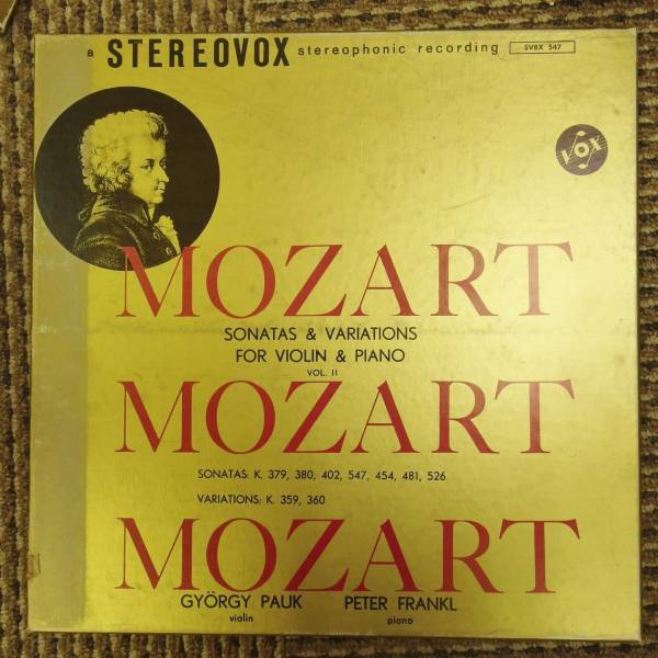 【米VOXスピーカー3LP箱】ジェルジ・パウク他/モーツァルトVn&P2