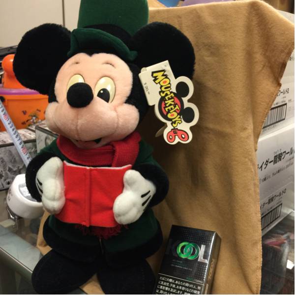 ミッキーマウス【ぬいぐるみ・タグ付き・アンティーク】