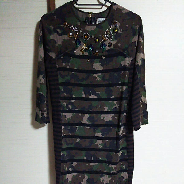 ★☆美品☆★ ミュベール ビジュー付 ワンピ-☆