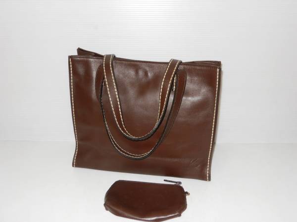 Kitamuraキタムラ　本革レザートートバッグ　ダークブラウン