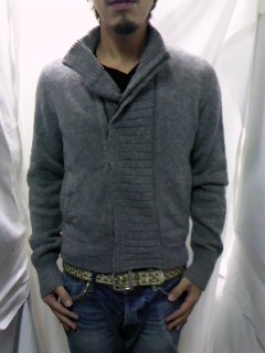 衝撃!定3万!美品!ドリスヴァンノッテンニットライダースレザー