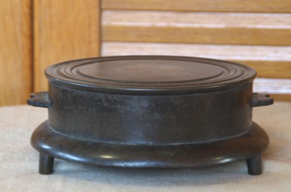 時代★古銅半鐘★1.8kg鉦鐘換鐘 祭囃子仏具消防 召集連絡 茶道具