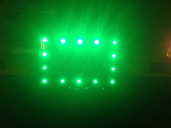 大型 ナンバー枠 パイロットナンバー枠 LEDパイロットランプ付