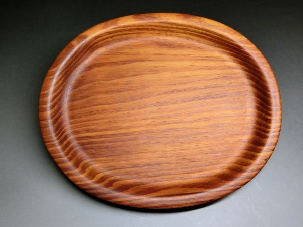 在銘「松泉」　松材　急須盆　その３