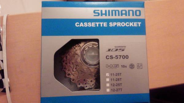 ＜新品＞シマノ　105 CS-5700 11-25 10s カセットスプロケット
