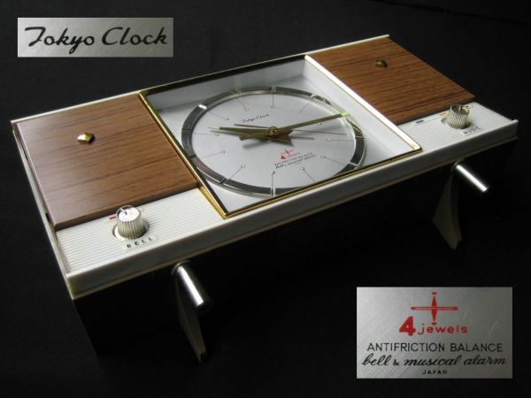 激レア❗️TOKYO CLOCK（東京時計製造株式会社）オルゴール付き置時計