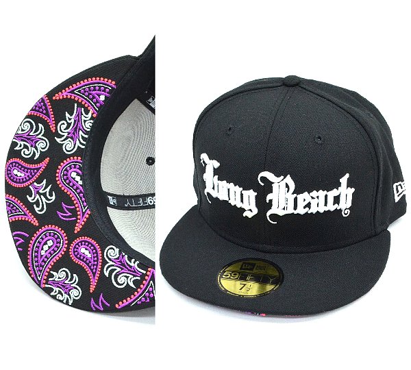 送料無料 新品NEWERAニューエラ59FIFTYペイズリー刺繍キャップ