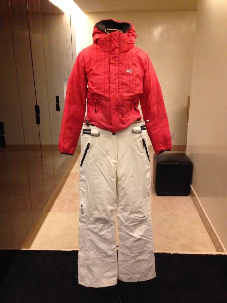 ミレーのダウンとラフマのスノーパンツ　上下セット　美品　　