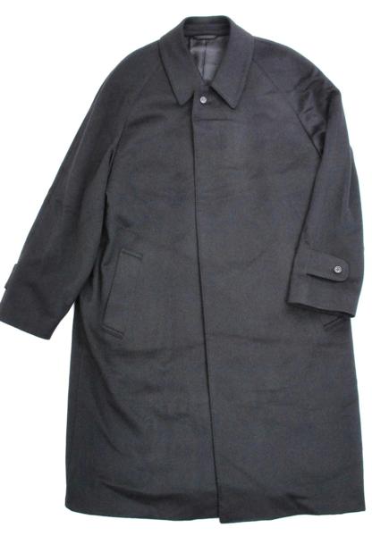 1723-15R0475★ＣＥＲＲＵＴＩ　1881★カシミヤ100%コート黒46