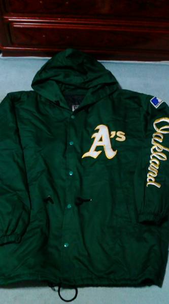 MLB メジャー アスレチックスベンチコート 美品 みどりメンズM MLB