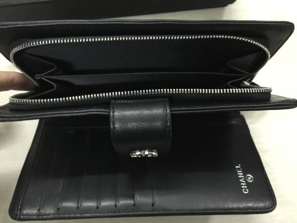 シャネル 二つ折り長財布 レザー 綺麗 レディース財布 CHANEL シャネル 