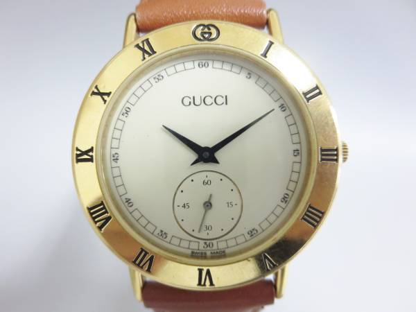 GUCCI グッチ 3000.2.M スモセコ メンズ クォーツ 中古18福107