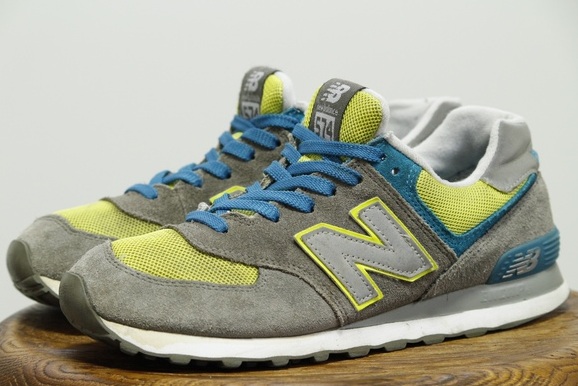 New Balance 【ニューバランス】 ML574GLB 灰 青 黄 26cm