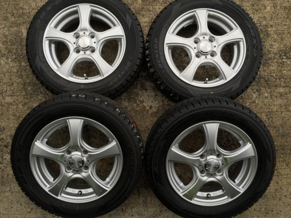 DUNLOP VIOLENTO スタッドレス 4.5J+45 4H100 DSX-2 ミライース