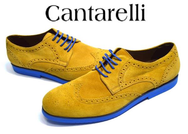 新品7万【カンタレリCantarelli】伊製!!極上スエードシューズ靴