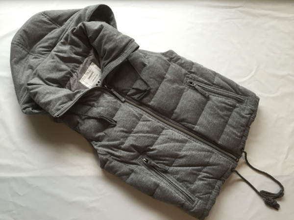 プラステ ダウン　ベスト グレー 7号　0サイズ　セオリー 女性