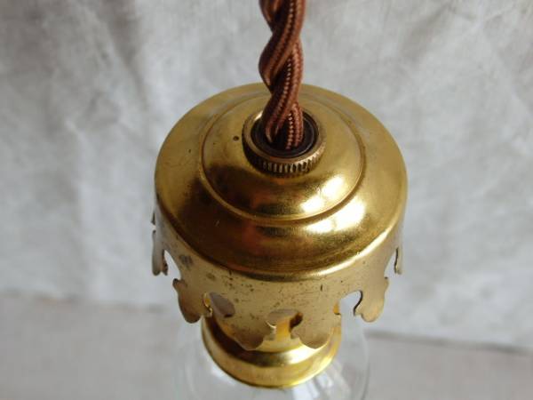 フランスアンティークJADIS吊るしタイプ照明器具電球付きレア