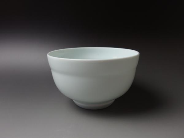 C543 人間国宝 井上萬二 青白磁 抹茶碗 真作保証 C543人間国宝井上萬二