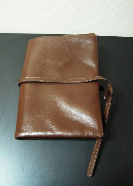 MAGGIORE ペンケース ロールタイプ 6本用 ダークブラウン