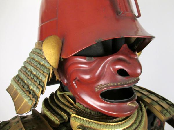【室町】甲冑 『金札朱塗胴萌黄威』鎧兜 彦根藩 井伊家 江戸期_2