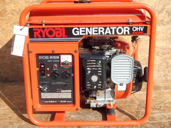 DIY□エンジン発電機□リョービ□GRX-2200A□デンヨー/2.2kV○☆(発電 