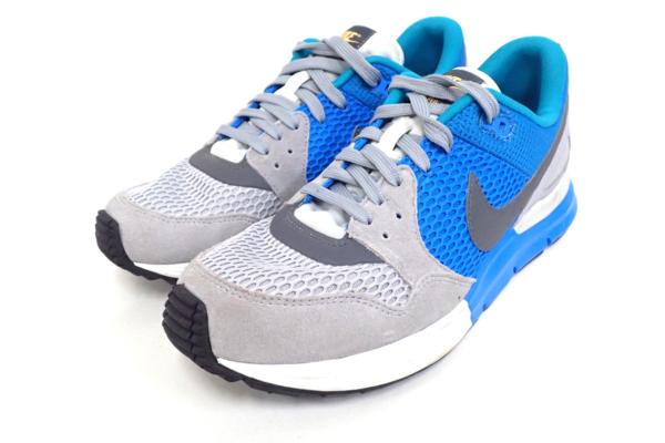 極美品◆NIKEナイキ ルナロンスニーカー 27.5 青×グレー