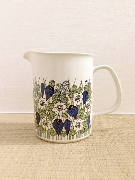 北欧ヴィンテージ Arabia(アラビア) クロッカス ピッチャー