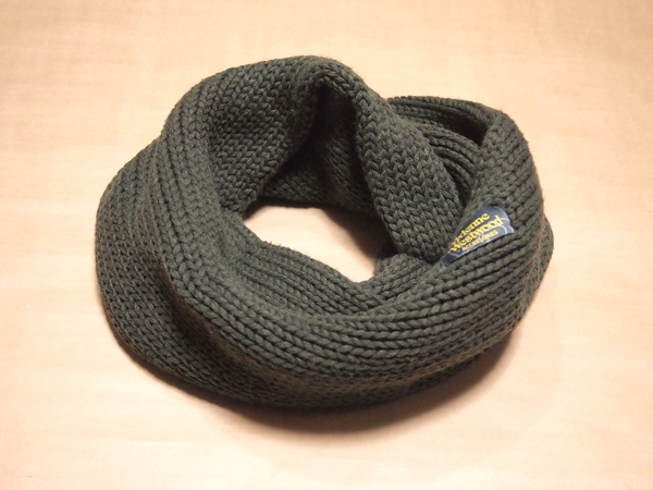 Vivienne Westwood スヌード カーキ/緑 マフラー *ヴィヴィアン