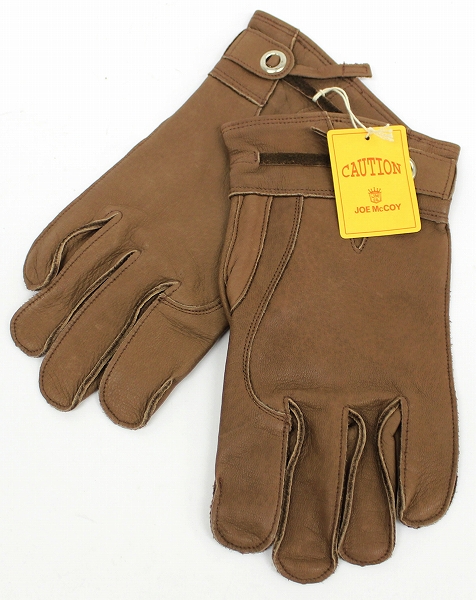 at4169/新品 ジョーマッコイ ディアスキンレザーグローブ