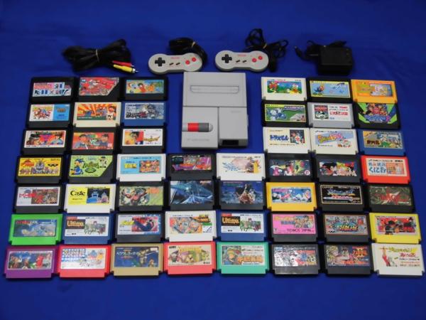 New ニュー ファミコン ＋ソフト50本( DQ 1 FF 1 等) セット