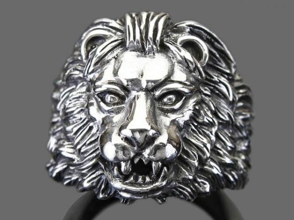 シルバー925 ライオン リング シルバーリング ライオンヘッド獅子 ring 