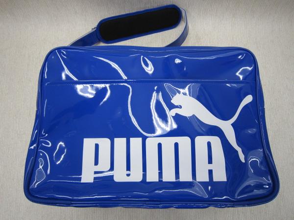 ★40%OFF~PUMA エナメルL 【バッグ】Baスポーツバッグ 青白 7テ