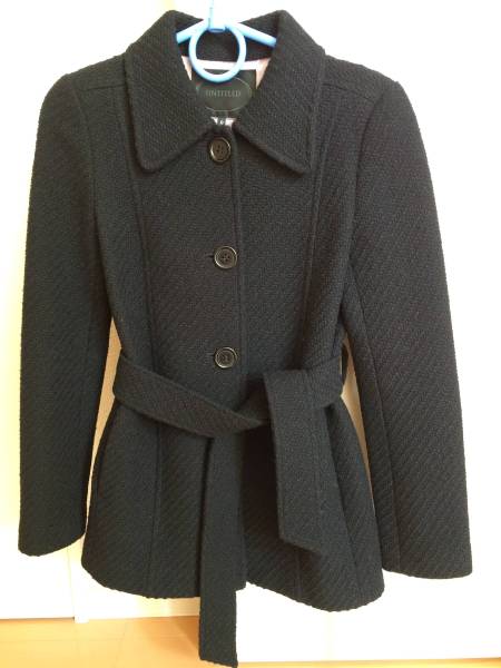 □美品☆アンタイトル 上品コート サイズ0□ アンタイトル UNTITLED 