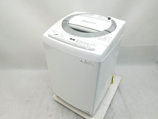 中古 東芝 AW-7DE2 全自動 洗濯機 7キロ ピュアホワイトO1657195 家電