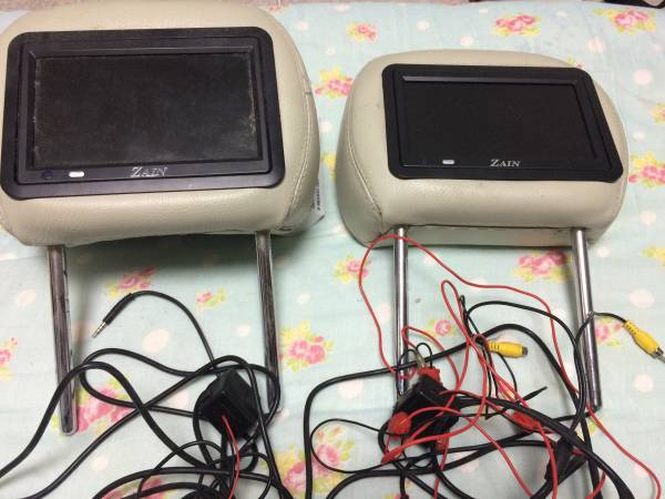 ZAIN 7インチ ヘッドレストモニター左右