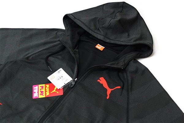 PUMA ドライ ジャージ スウェットジャケット 黒[512958-01-M]二