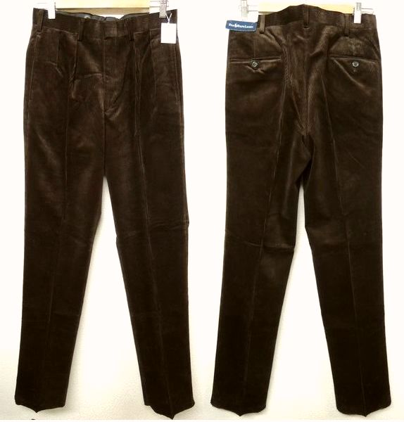 【POLOラルフローレン】2.8万コーデュロイパンツスラックス茶w76