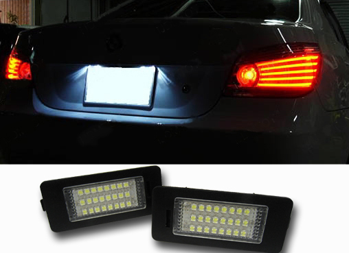 ⇒BMW専用 LEDナンバー灯 E39/E60/E61/E70/E90/E82 警告対策付