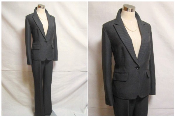 ◇洗練◇ベーシックテーラードパンツスーツ新品19号大きいサイズ