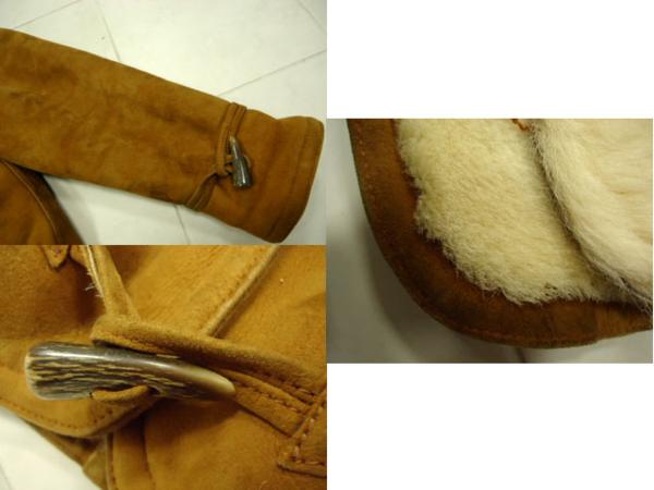 ◆ニューヨーカー ムートンレザーコート 羊皮 ダッフル