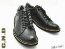 クールビズ＆ウォームビズに最適/紐靴/黒　25.0Cm　No14