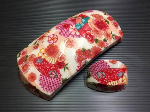 良品】津軽三味線 胴掛 津軽塗 茶系 五分大 天神カバー 胴掛け 公式