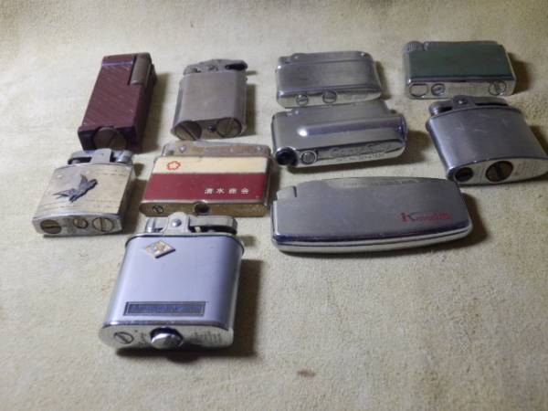 ★⑥ジャンク★古いオイルライター（10個部品取）