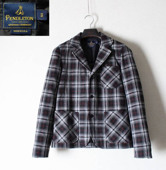 PENDLETON Wool Open Collar (GRY SH MINEDENIM - Quiltliner ペン
