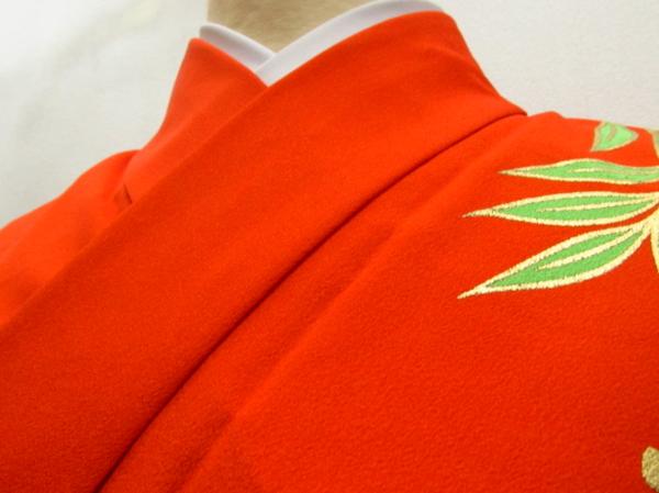 ★着物10★ 1円 化繊 下がり藤 単踊り着物 ☆☆