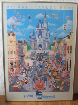 ウォルトディズニーワールド15周年ポスター メラニーケント