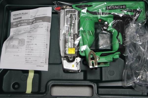♪新品　日立　18Vコードレスピン釘打機　NP18DSL(本体+ケース)